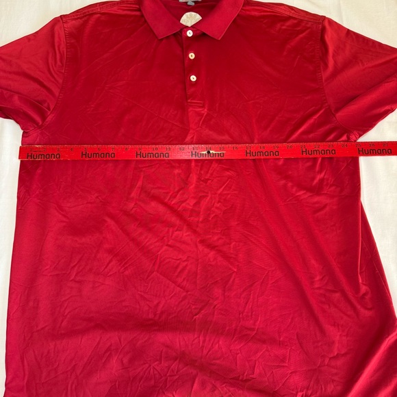 Peter Millar Polo Shirt Size XL Burgundy Red Summer Comfort Short Sleeve Golf - Picture 4 of 9